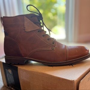 NEVER worn Bull Boxer Kelden Cap Toe Boot - Cognac